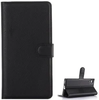 Gigapack GP-73998 Sony xperia xa1  tok álló, bőr hatású flip, prémium, fekete kép