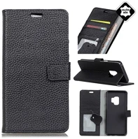 Gigapack GP-74671 Galaxy s9 (sm-g960) fekete bőr oldalra nyíló tok kép