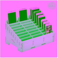 Gigapack GP-74681 Asztali állvány valódi fa, lapraszerelt, barna kép