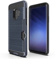 Gigapack GP-75172 szilikon telefonvédő ütésállóság, szálcsiszolt minta, sötétkék kép