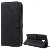 Gigapack GP-76096 Samsung j3 (2017)  tok álló, bőr hatású flip, prémium, fekete kép