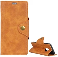 Gigapack GP-76205 Samsung s9  tok álló, bőr hatású flip, prémium, barna kép