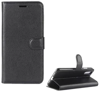 Gigapack GP-76228 Huawei p20 tok álló, bőr hatású flip, prémium, fekete kép