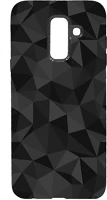 Gigapack GP-76723 Samsung a6+ (2018)  szilikon telefonvédő 3d, gyémánt minta, fekete kép