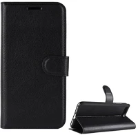 Gigapack GP-77321 Huawei y6 (2018)  tok álló, bőr hatású flip, prémium, fekete kép