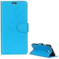 Gigapack GP-78933 Nokia 2.1  tok álló, bőr hatású flip, prémium, világoskék kép