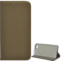 Gigapack GP-79853 Honor 7s  tok álló, bőr hatású flip, rombusz, aranybarna kép