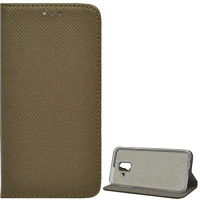 Gigapack GP-79857 Samsung a6 (2018)  tok álló, bőr hatású flip, rombusz, aranybarna kép