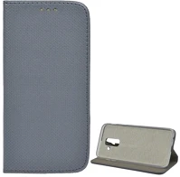 Gigapack GP-79861 Samsung a6+ (2018)  tok álló, bőr hatású flip, rombusz, szürke kép