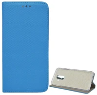 Gigapack GP-79869 Samsung a6+ (2018)  tok álló, bőr hatású flip, rombusz, világoskék kép