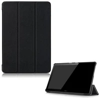 Gigapack GP-81095 Huawei mediapad t5 10 wifi  tok álló, bőr hatású flip, asztali tartó, fekete kép