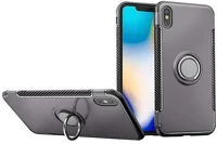 Gigapack GP-81150 szilikon telefonvédő asztali tartó, karbon minta, szürke kép