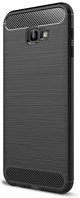 Gigapack GP-81693 Samsung j4 plus  szilikon telefonvédő ütésállóság, karbon minta, fekete kép