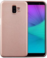 Gigapack GP-82128 Samsung j6 plus  szilikon telefonvédő karbon minta rozéarany kép