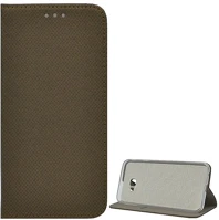 Gigapack GP-82187 Samsung j4 plus tok álló, bőr hatású flip, rombusz, aranybarna kép