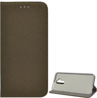 Gigapack GP-82188 Huawei mate 20 lite  tok álló, bőr hatású flip, rombusz, aranybarna kép