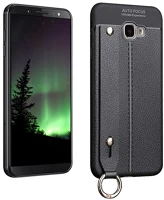 Gigapack GP-82598 szilikon telefonvédő ütésállóság, varrás minta + kézpánt, fekete kép
