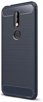 Gigapack GP-82621 Nokia 7.1  szilikon telefonvédő ütésállóság, karbon minta, sötétkék kép
