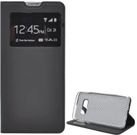 Gigapack GP-85542 Samsung s10e  tok álló, bőr hatású flip, ablakos, fekete kép