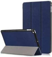 Gigapack GP-86768 Apple IPAD mini 4 Tok álló, bőr hatású (aktív FLIP, oldalra nyíló, TRIFOLD asztali tartó funkció) SÖTÉTKÉK kép