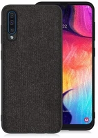 Gigapack GP-86852 Samsung a50s  szilikon telefonvédő textil hátlap fekete kép