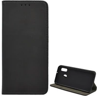 Gigapack GP-87131 Samsung a20e  tok álló, bőr hatású flip, asztali tartó, fekete kép