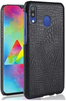 Gigapack GP-87604 Samsung a20e  műanyag telefonvédő bőr hatású, krokodilbőr minta, fekete kép
