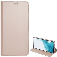 Gigapack GP-90493 Samsung note 10  tok álló, bőr hatású flip, asztali tartó, rozéarany 2 kép