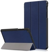 Gigapack GP-90520 Samsung tab a 8.0 lte (2019)  tok álló, bőr hatású aktív flip, asztali tartó, sötétkék kép