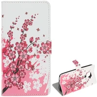 Gigapack GP-90742 Huawei mate 30 lite  tok álló, bőr hatású flip, virág, fehér kép