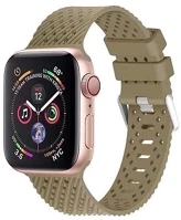 Gigapack GP-91332 Apple watch series 10 46mm  pótszíj egyedi méret, csíkos, sötétzöld