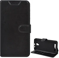 Gigapack GP-92598 Doogee x10  tok álló, bőr hatású flip, asztali tartó, fekete kép