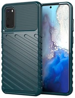 Gigapack GP-92966 szilikon telefonvédő ütésállóság, dombor minta, sötétzöld kép