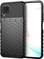 Gigapack GP-94959 Huawei p40 lite 4g  szilikon telefonvédő ütésállóság, dombor minta, fekete kép