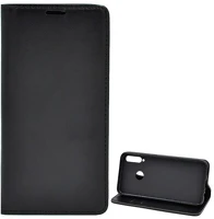 Gigapack GP-95226 Huawei p40 lite e  tok álló, bőr hatású flip, asztali tartó, fekete kép