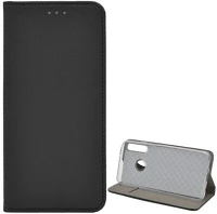 Gigapack GP-95228 Huawei p40 lite e  tok álló, bőr hatású flip, rombusz, fekete kép