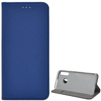 Gigapack GP-95229 Huawei p40 lite e  tok álló, bőr hatású flip, rombusz, sötétkék kép