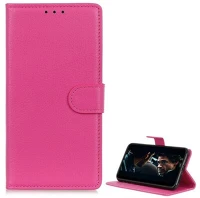 Gigapack GP-95412 Huawei p40 lite e  tok álló, bőr hatású flip, prémium, magenta kép