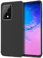 Gigapack GP-96142 Samsung s20 ultra 5g  szilikon telefonvédő ütésállóság, csíkos, fekete kép