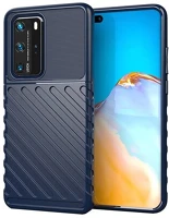 Gigapack GP-97160 szilikon telefonvédő ütésállóság, dombor minta, sötétkék kép