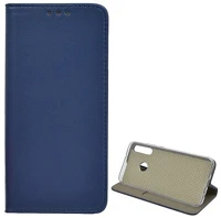 Gigapack GP-97462 Huawei p40 lite e  tok álló, bőr hatású flip, asztali tartó, sötétkék kép