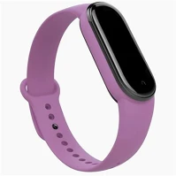 Gigapack GP-97875 Xiaomi mi band 7  pótszíj egyedi méret, szilikon, lila kép