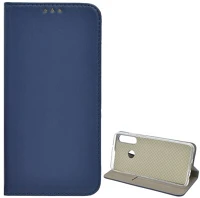 Gigapack GP-98178 Huawei y6p  tok álló, bőr hatású flip, asztali tartó, sötétkék kép