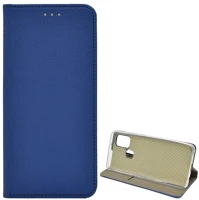 Gigapack GP-98277 Samsung a21s  tok álló, bőr hatású flip, rombusz, sötétkék kép
