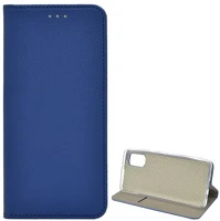 Gigapack GP-98279 Samsung a41  tok álló, bőr hatású flip, rombusz, sötétkék kép