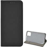 Gigapack GP-98775 Iphone 12  tok álló, bőr hatású flip, rombusz, fekete kép