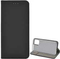Gigapack GP-98778 Iphone 12 mini  tok álló, bőr hatású flip, rombusz, fekete kép