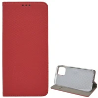 Gigapack GP-98785 Iphone 12 pro max  tok álló, bőr hatású flip, rombusz, piros kép