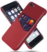 Gigapack GP-99076 műanyag telefonvédő ütésállóság, bőr hatású hátlap, piros kép