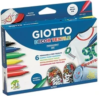 Giotto 07.02372 Textilmarker  6 darabos kép